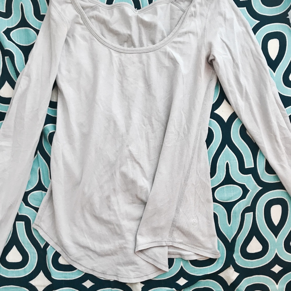 Lulu Lemon Gray Active Long Sleeve